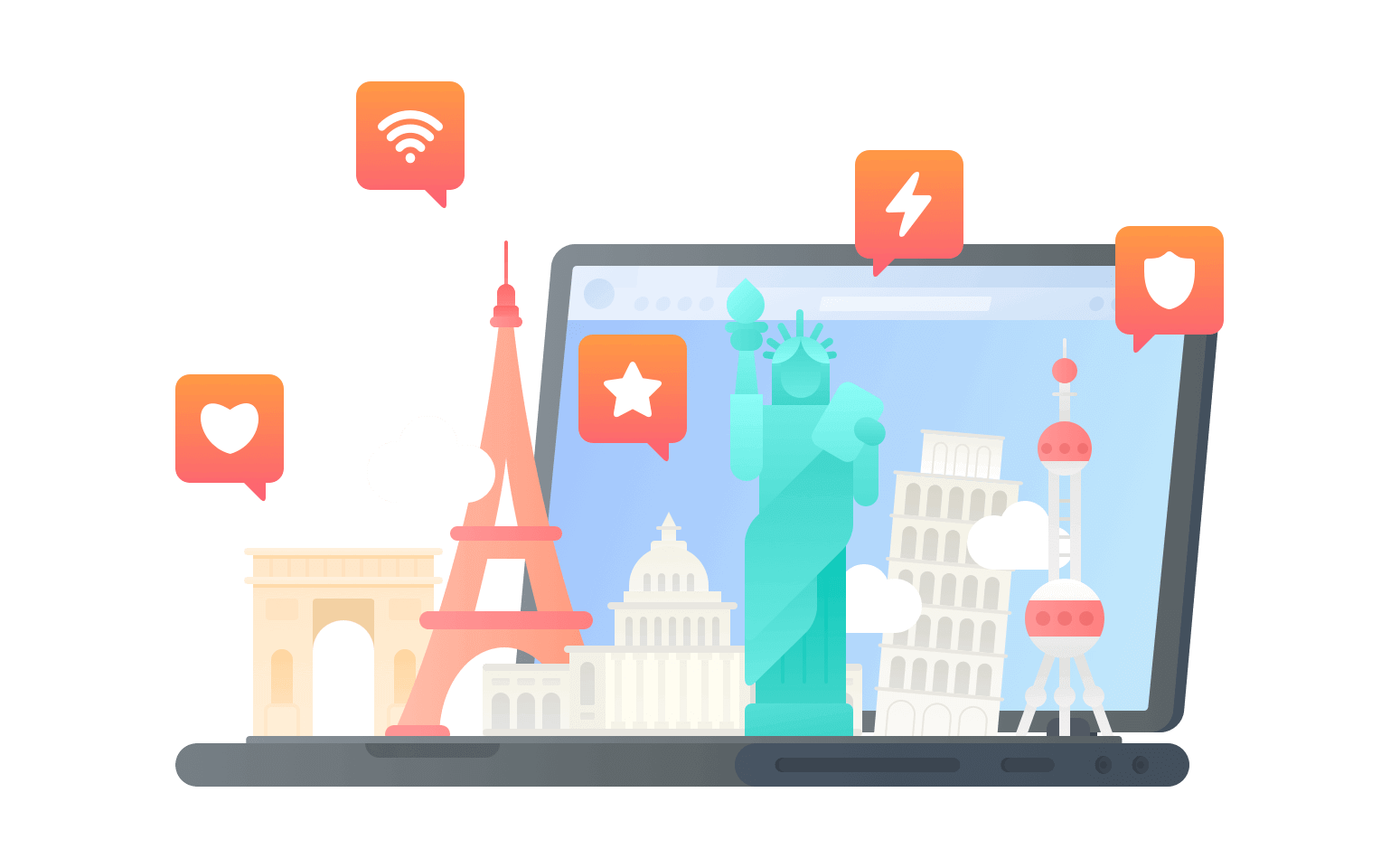 在库克群岛连接到中国的软件 - 翻回VPN
